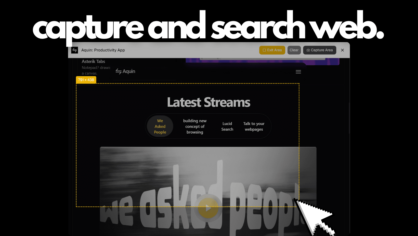 Capture and Search Web