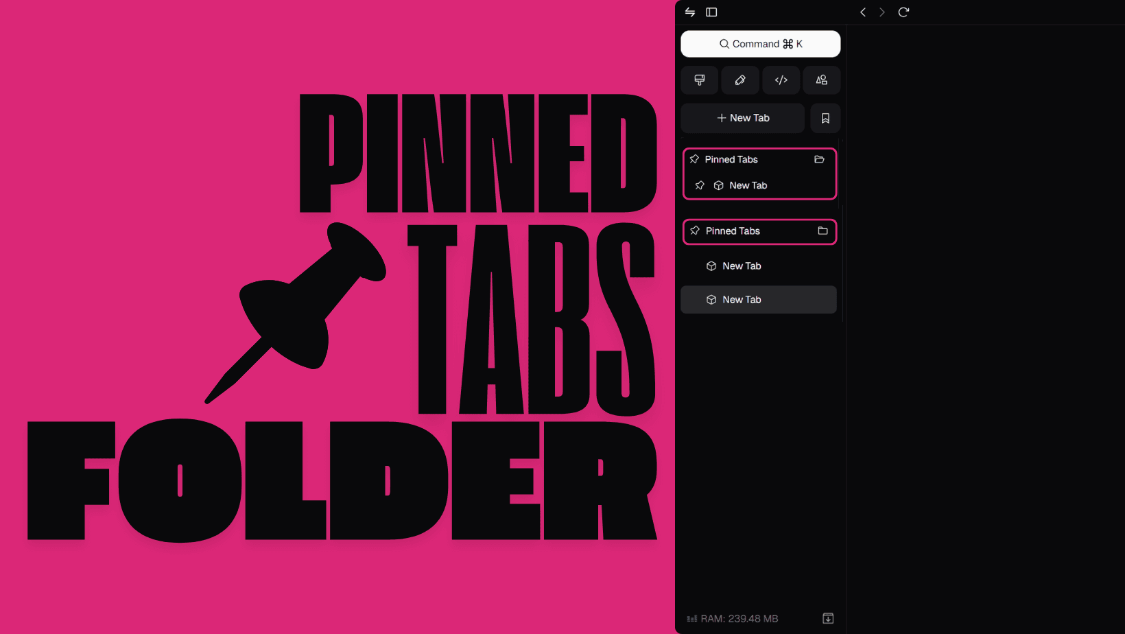 Pinned Folder